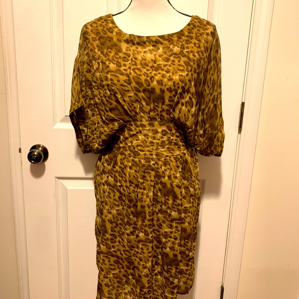 FINAL SALE! Flowy Animal Print Sheer Dress